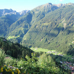 Blick vom Balkon