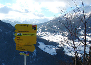 Beschilderung Wanderwege